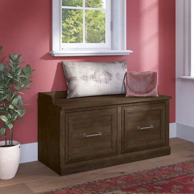 Banc de rangement pour chaussures 40 W avec portes