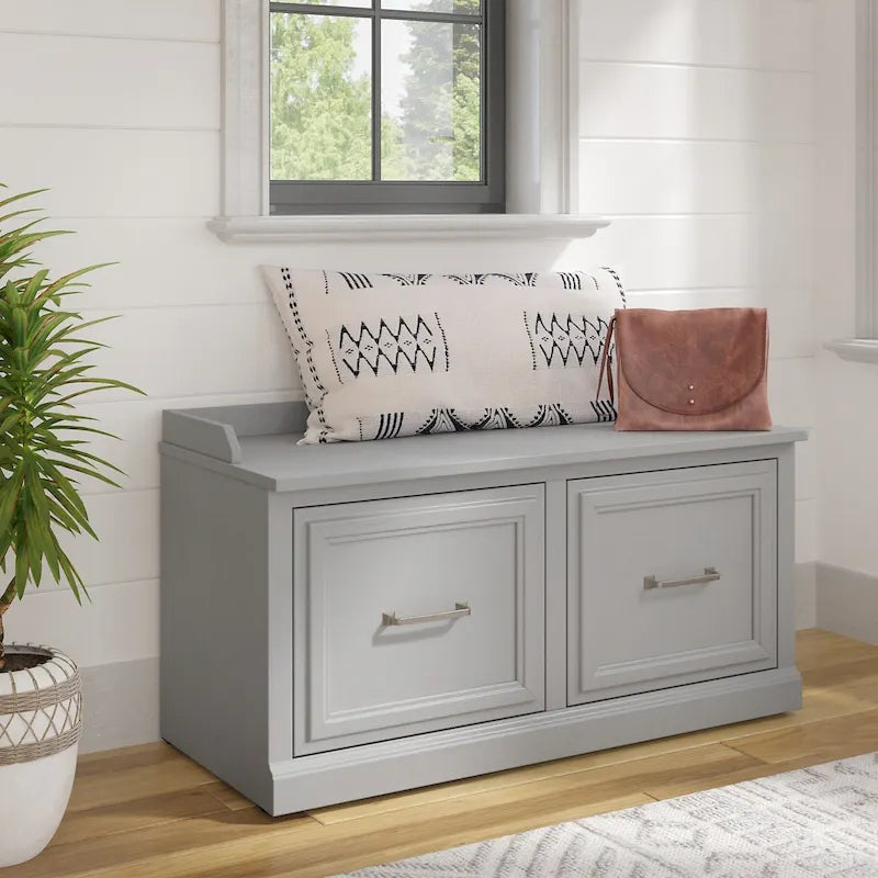 Banc de rangement pour chaussures 40 W avec portes