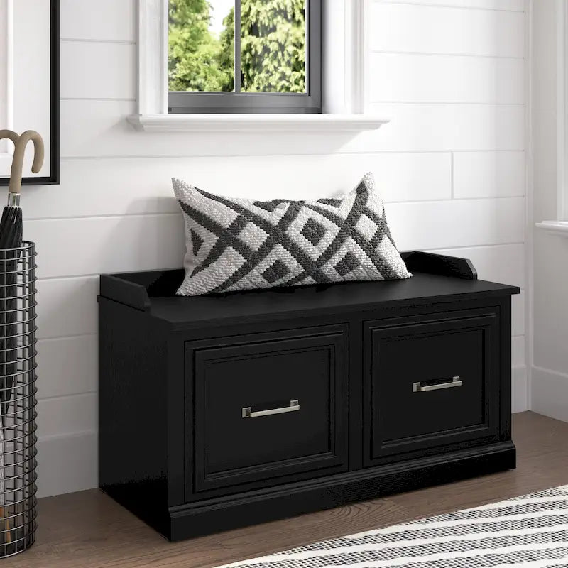 Banc de rangement pour chaussures 40 W avec portes