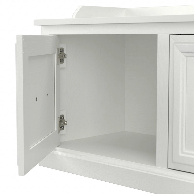 Banc de rangement pour chaussures 40 W avec portes