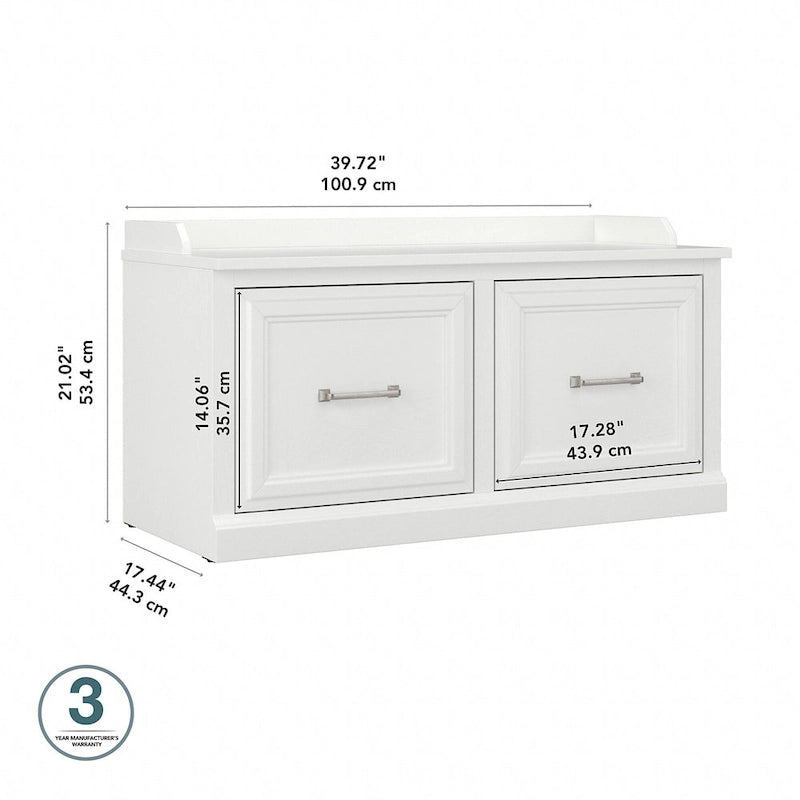 Banc de rangement pour chaussures 40 W avec portes