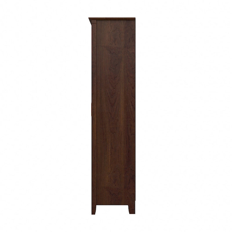 Armoire de rangement haute avec portes et étagères