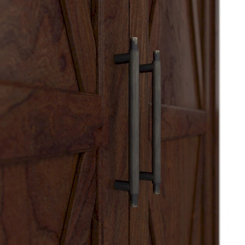 Armoire de rangement haute avec portes et étagères