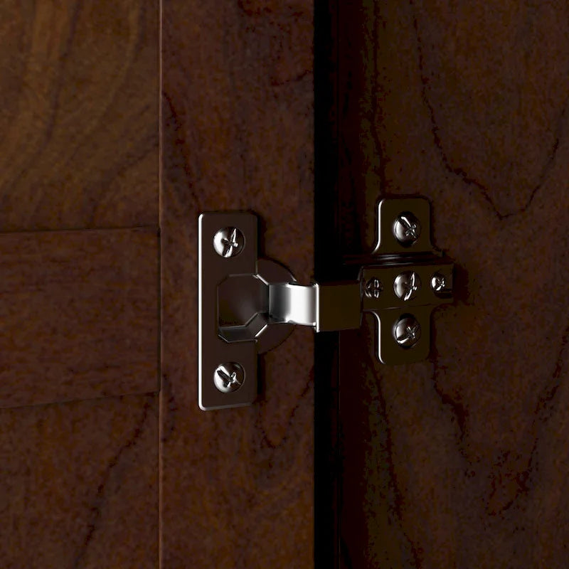 Armoire de rangement haute avec portes et étagères
