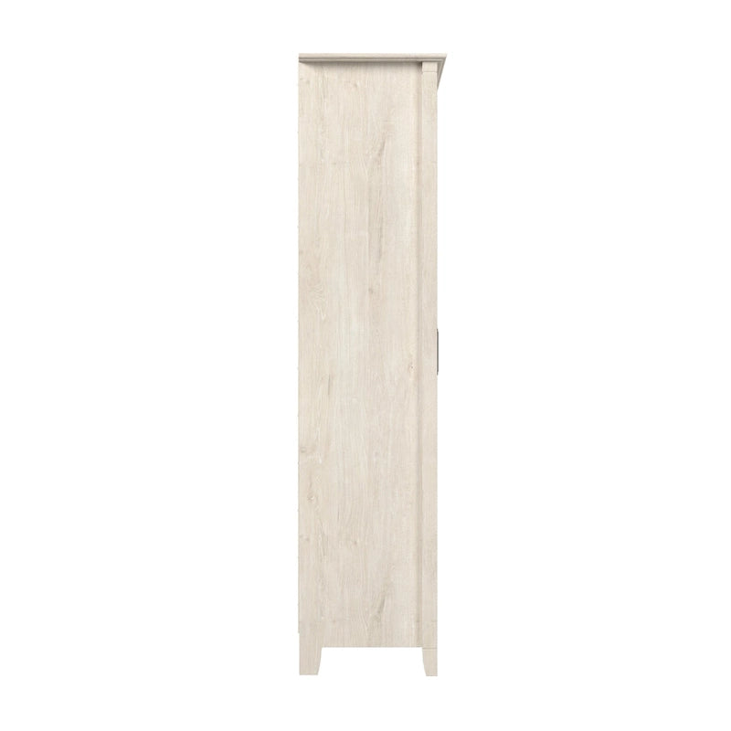 Armoire de rangement haute avec portes et étagères