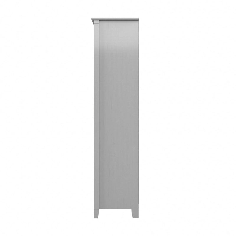Armoire de rangement haute avec portes et étagères