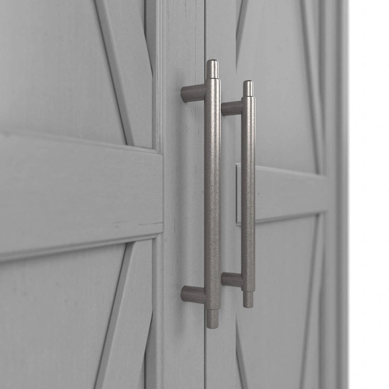 Armoire de rangement haute avec portes et étagères