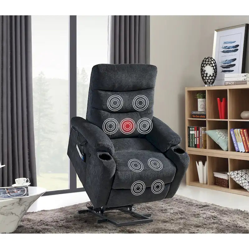 Fauteuil inclinable électrique avec fonction de massage