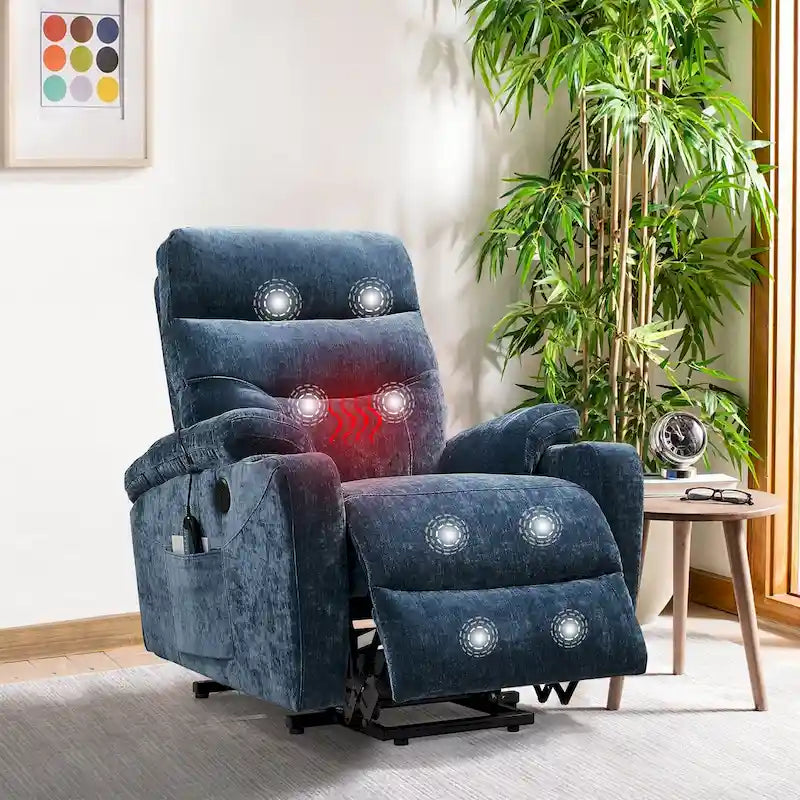 Fauteuil inclinable électrique avec fonction de massage