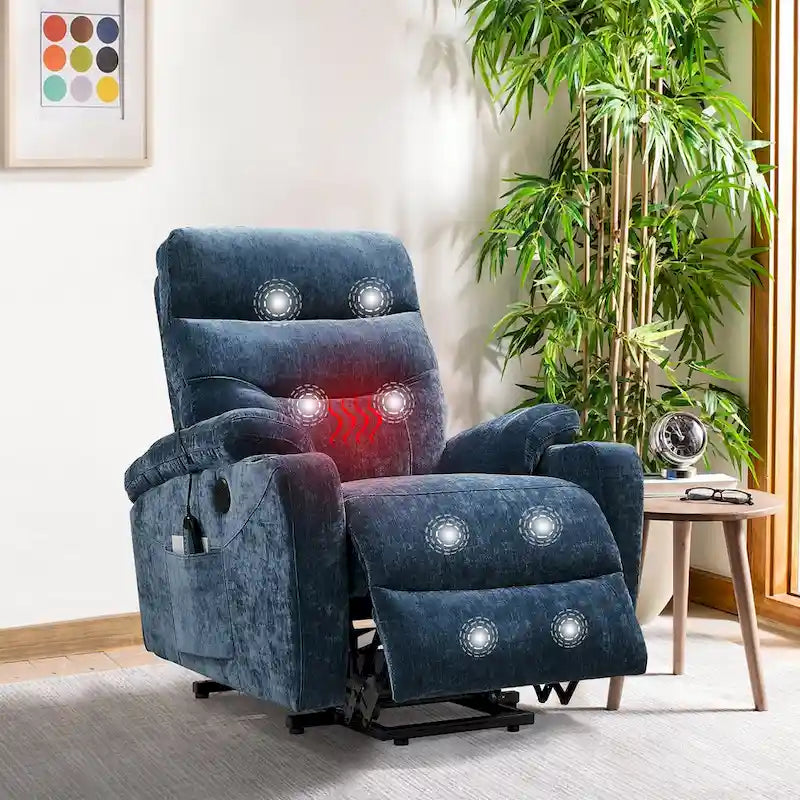 Fauteuil inclinable électrique avec fonction de massage