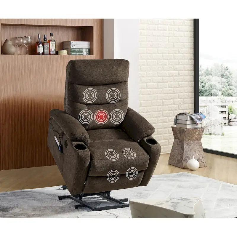 Fauteuil inclinable électrique avec fonction de massage