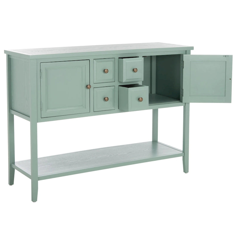 Buffet de rangement au fini chêne - 45.7 x 15 x 34 - 17Lx48Px22H