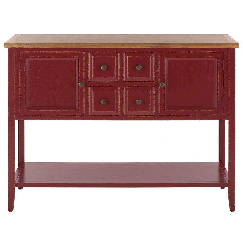 Buffet de rangement au fini chêne - 45.7 x 15 x 34 - 17Lx48Px22H