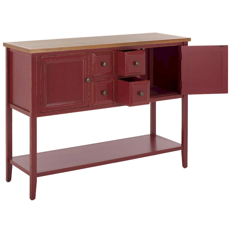Buffet de rangement au fini chêne - 45.7 x 15 x 34 - 17Lx48Px22H
