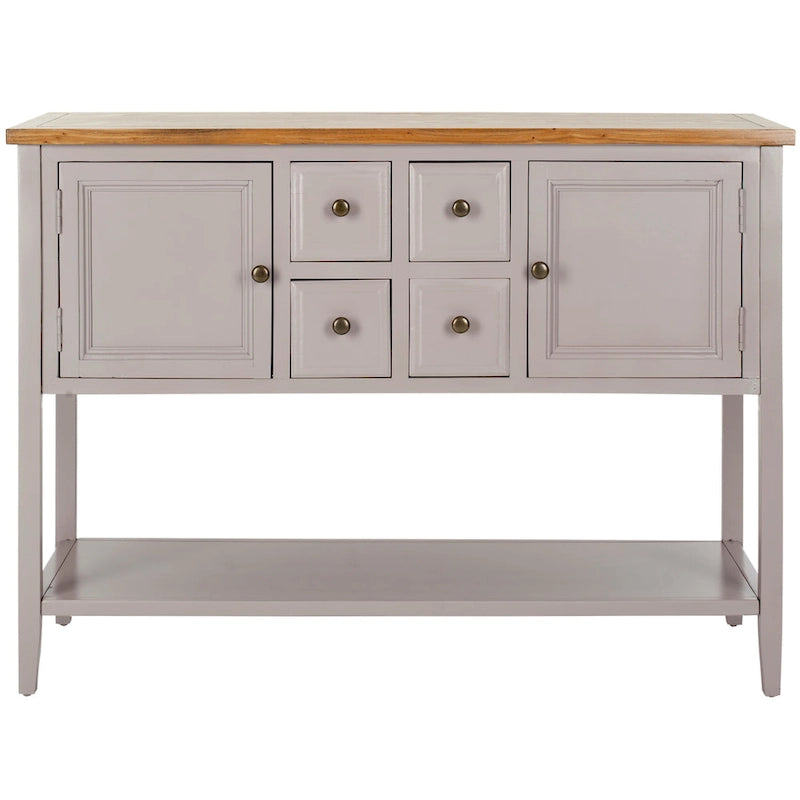 Buffet de rangement au fini chêne - 45.7 x 15 x 34 - 17Lx48Px22H