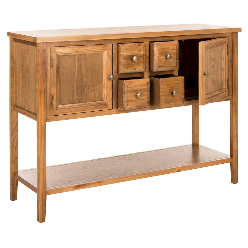 Buffet de rangement au fini chêne - 45.7 x 15 x 34 - 17Lx48Px22H