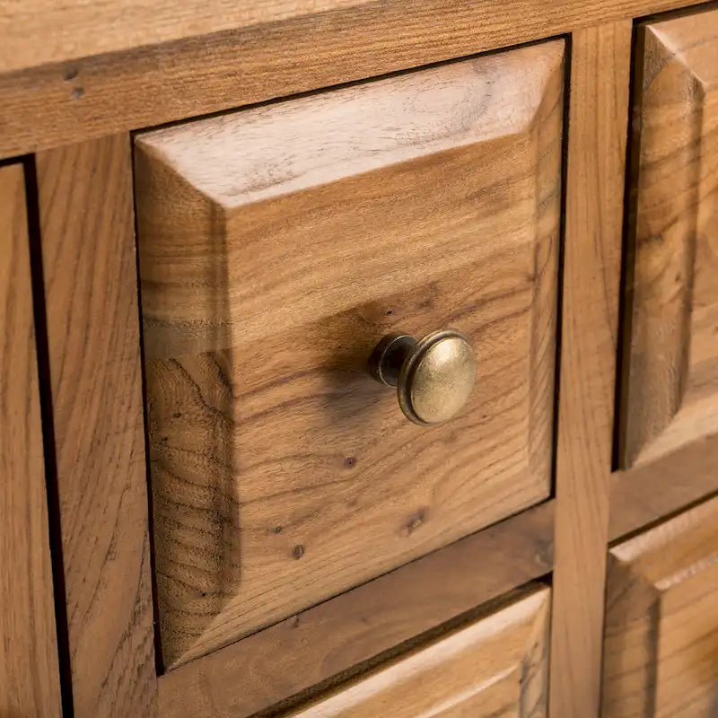 Buffet de rangement au fini chêne - 45.7 x 15 x 34 - 17Lx48Px22H