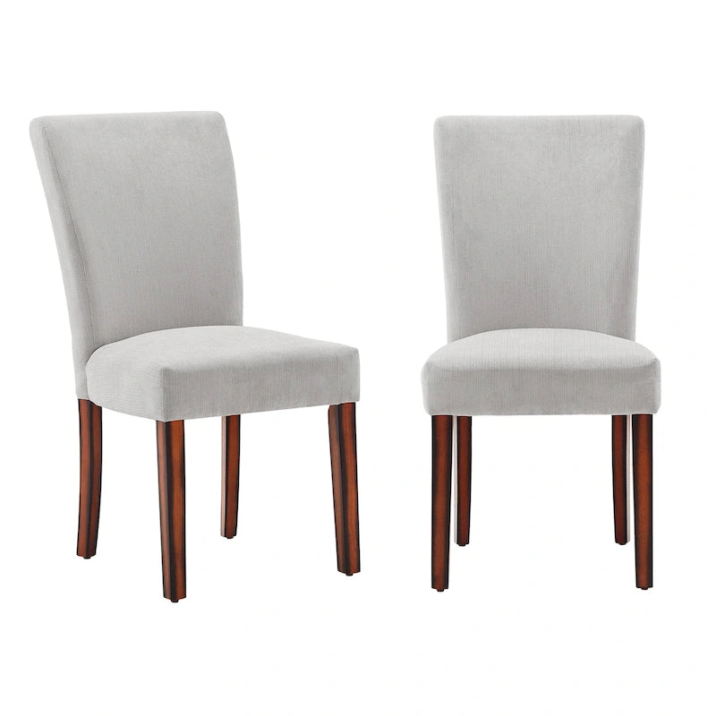 Chaises de salle à manger Parsons en chenille (lot de 2)