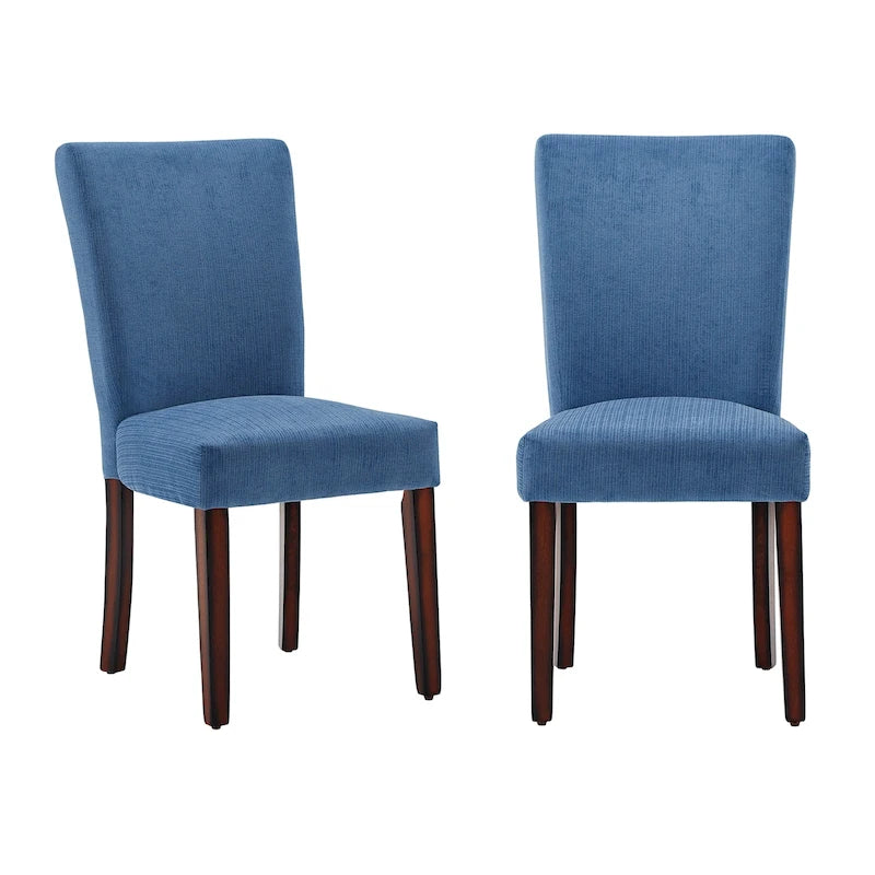 Chaises de salle à manger Parsons en chenille (lot de 2)
