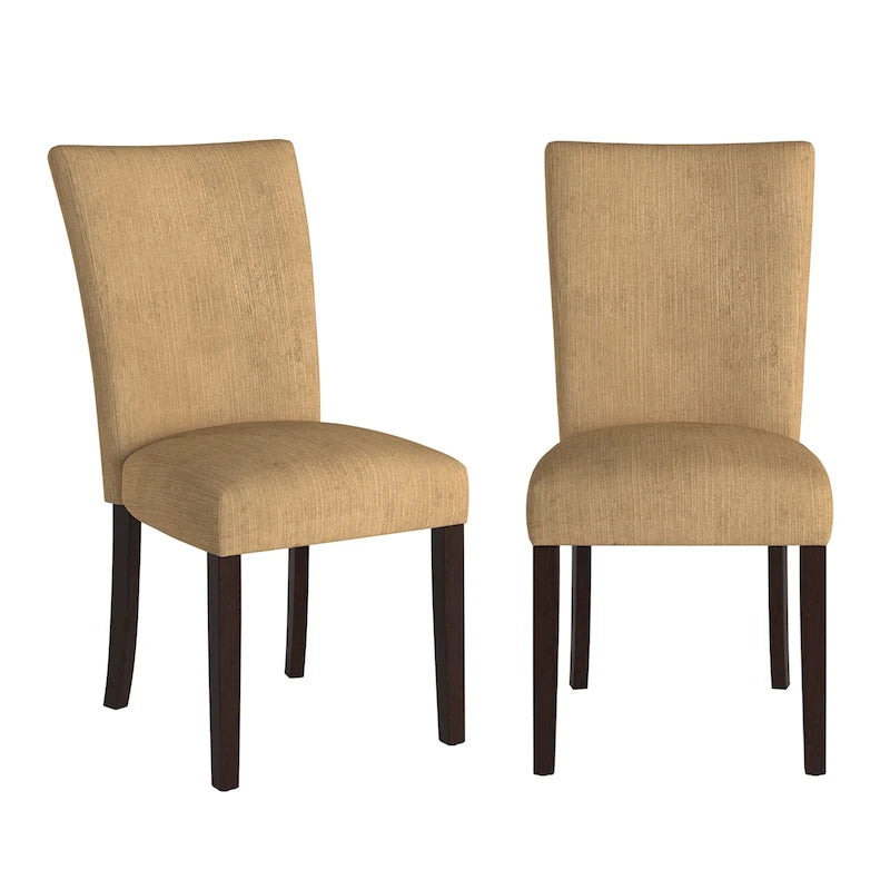 Chaises de salle à manger Parsons en chenille (lot de 2)