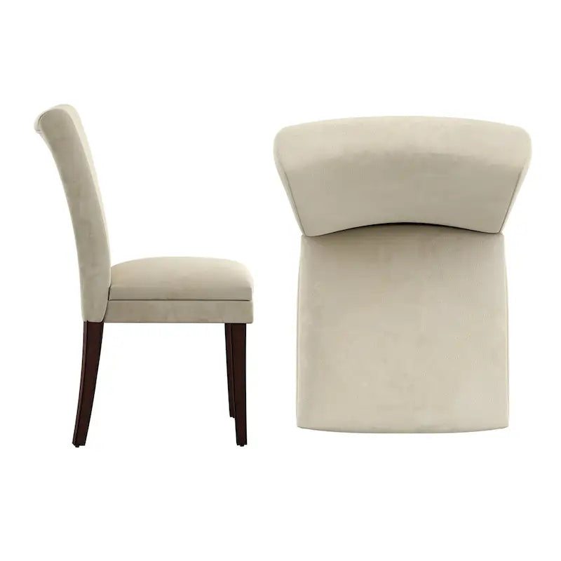 Chaises de salle à manger Parsons en chenille (lot de 2)