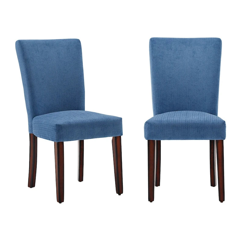 Chaises de salle à manger Parsons en chenille (lot de 2)