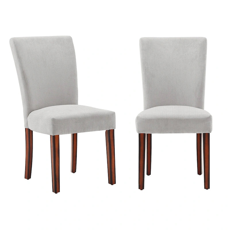 Chaises de salle à manger Parsons en chenille (lot de 2)