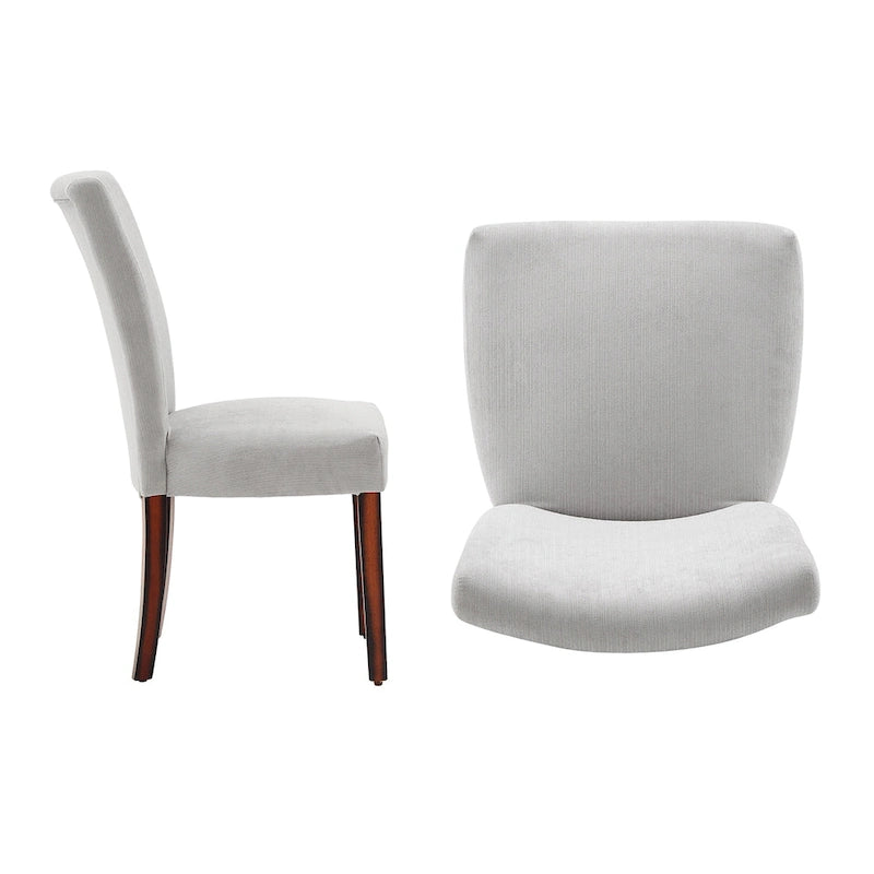 Chaises de salle à manger Parsons en chenille (lot de 2)
