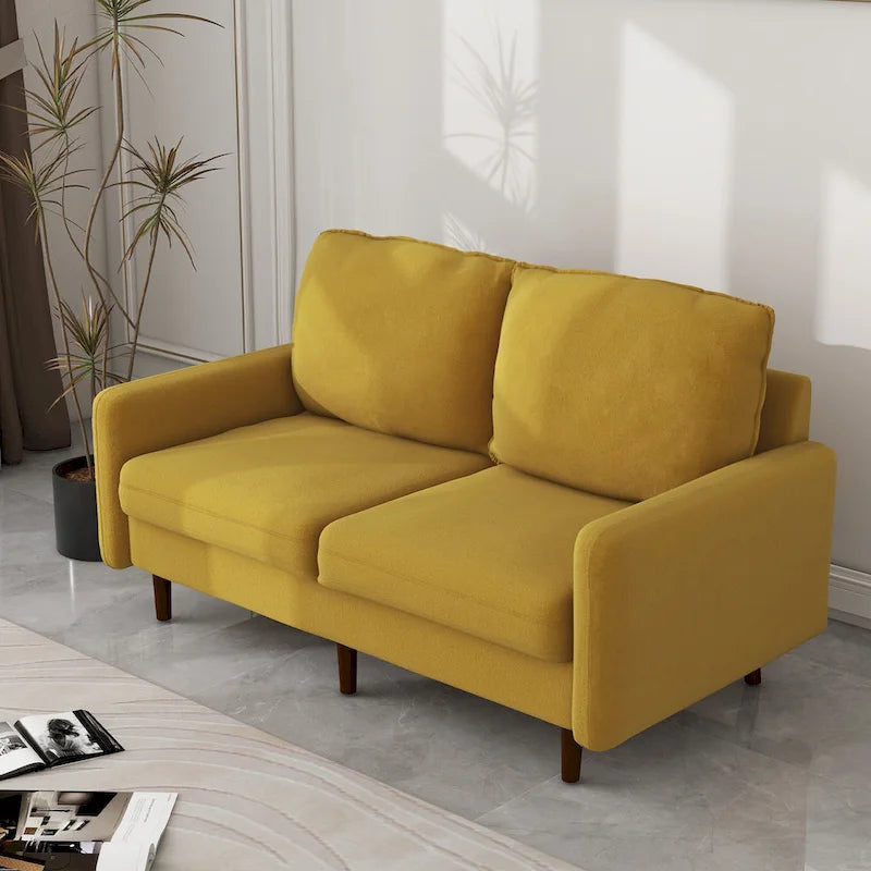 56.88 Canapé moderne en velours pour salon