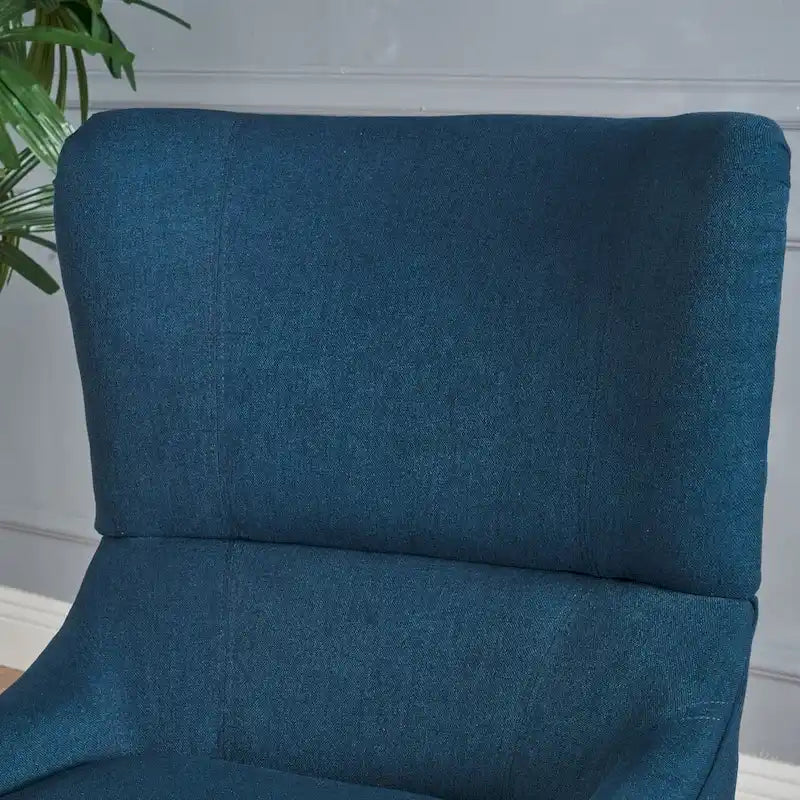 Fauteuil club contemporain en tissu à dossier haut