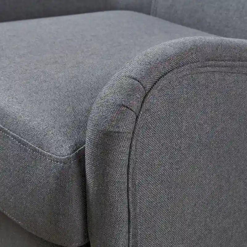 Fauteuil club contemporain en tissu à dossier haut