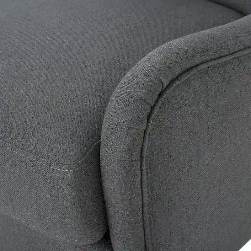 Fauteuil club contemporain en tissu à dossier haut