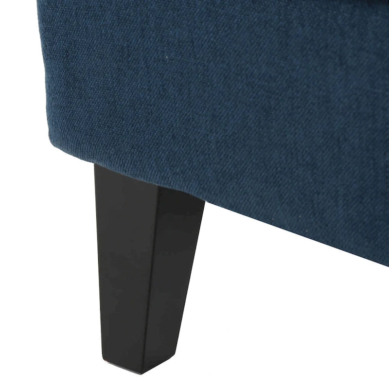 Fauteuil club contemporain en tissu à dossier haut