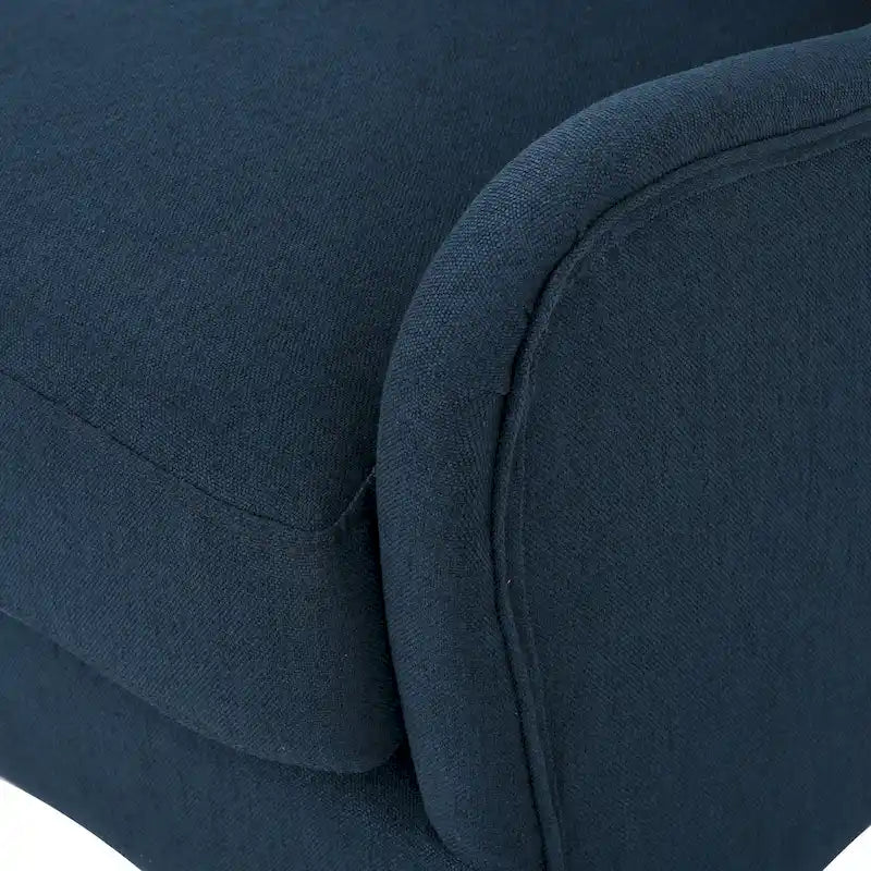 Fauteuil club contemporain en tissu à dossier haut