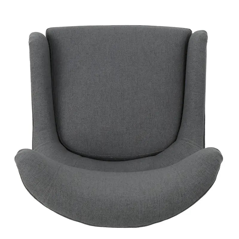 Fauteuil club contemporain en tissu à dossier haut