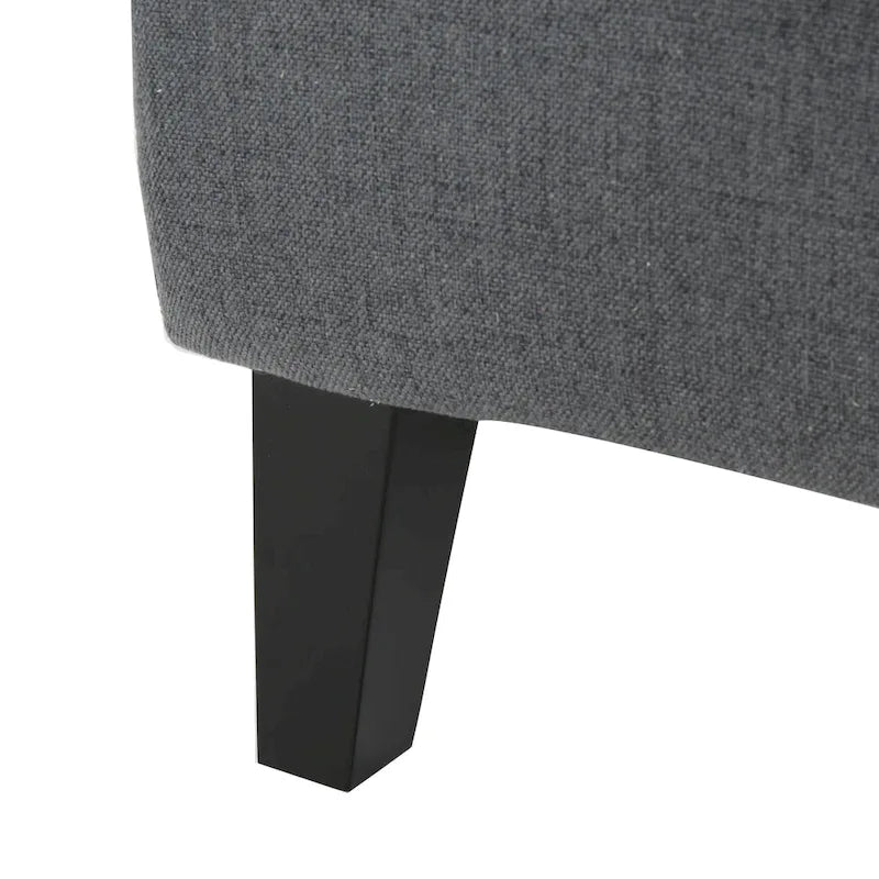 Fauteuil club contemporain en tissu à dossier haut