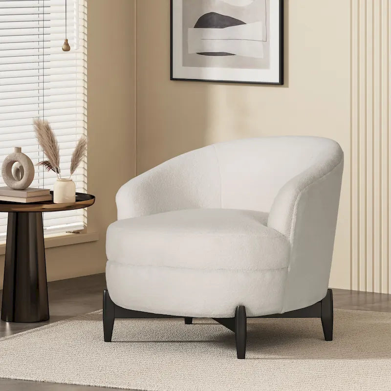 Fauteuil Club Rembourré en Boucle