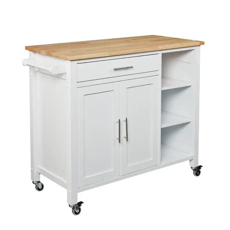 Chariot de cuisine blanc