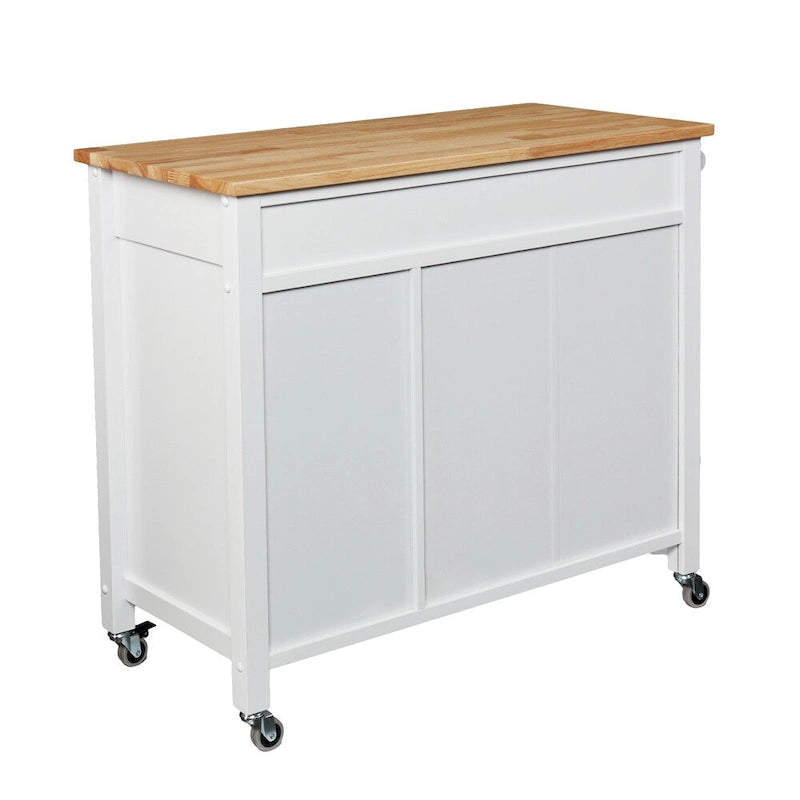 Chariot de cuisine blanc