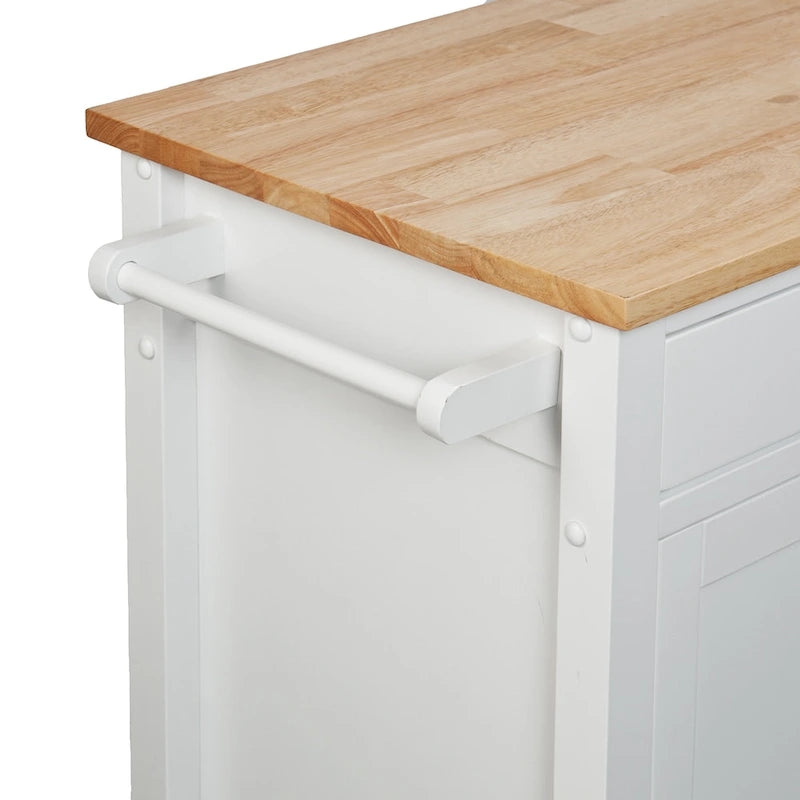 Chariot de cuisine blanc