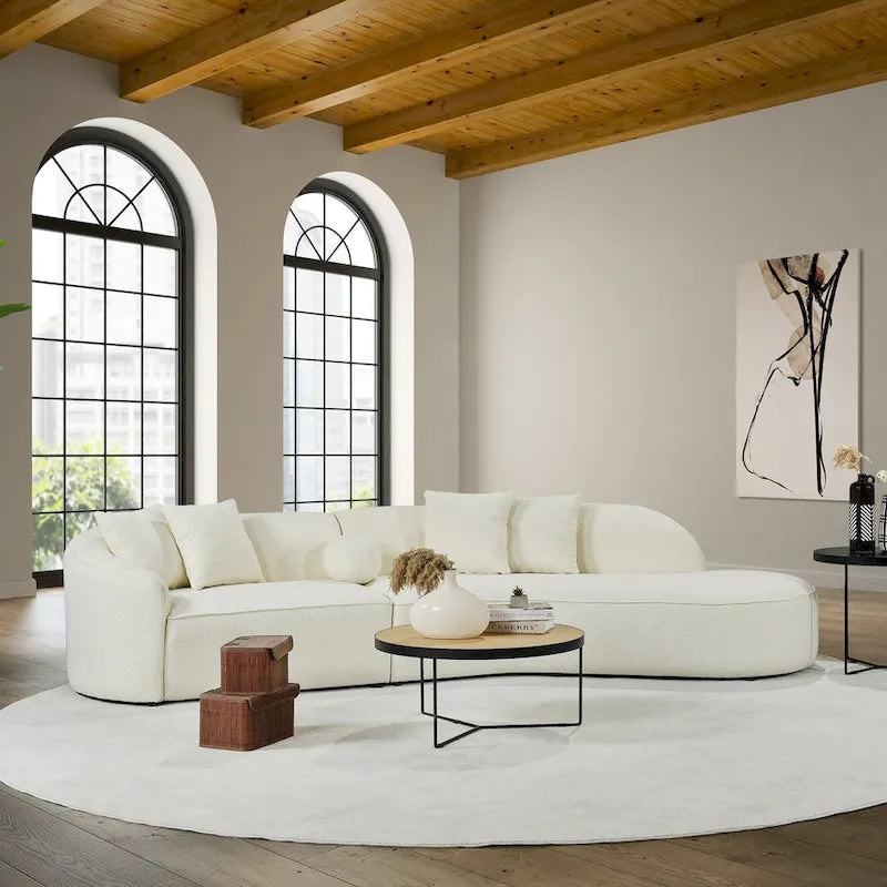 Table console demi-lune de style industriel rustique