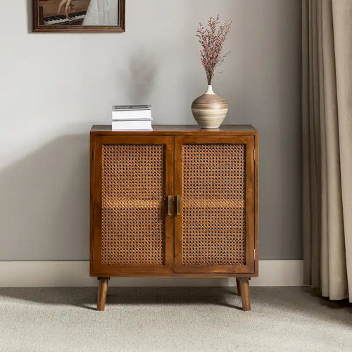 Borsippa 2-Door Accent Cabinet with Shelves by 
