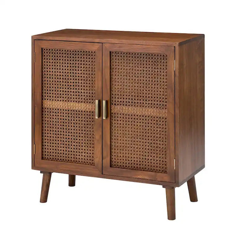 Meuble d'appoint 2 portes avec étagères