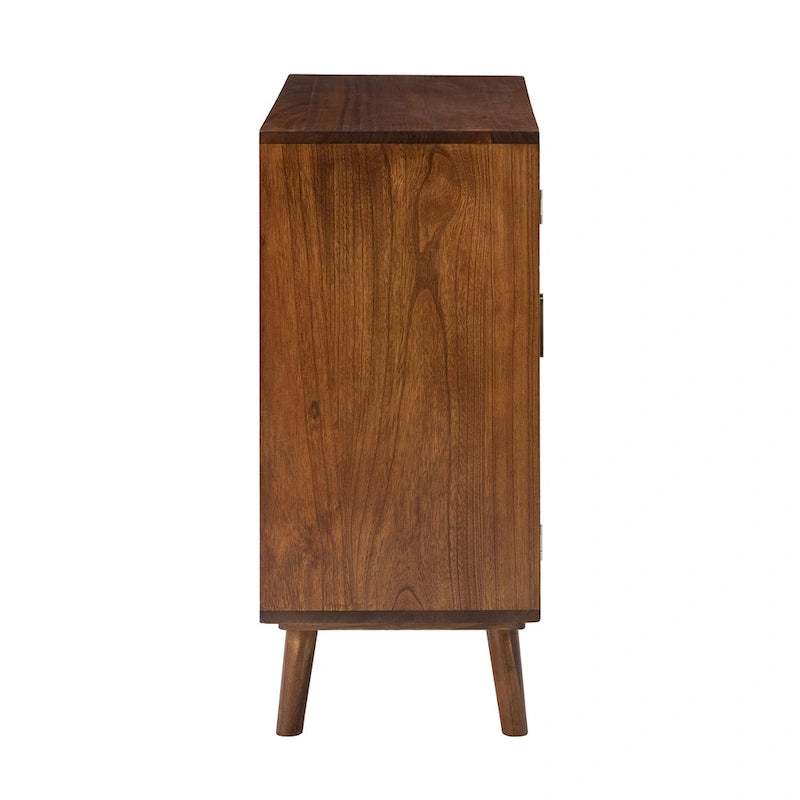 Meuble d'appoint 2 portes avec étagères