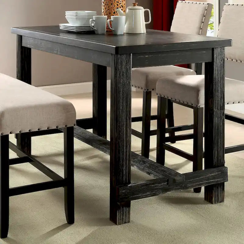  Tays Rustic Black 60-inch Counter Height Dining Table