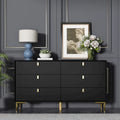 Commode de rangement à 6 tiroirs, style Mid-Century