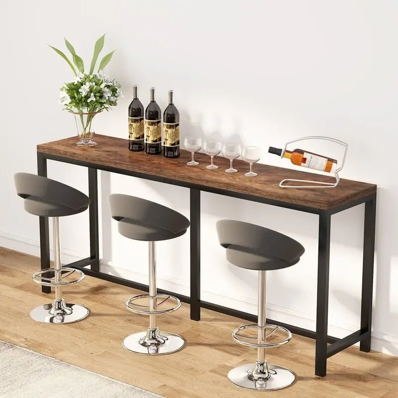 Table console extra longue, table console de 180 cm derrière un canapé, table d'entrée/table de bar