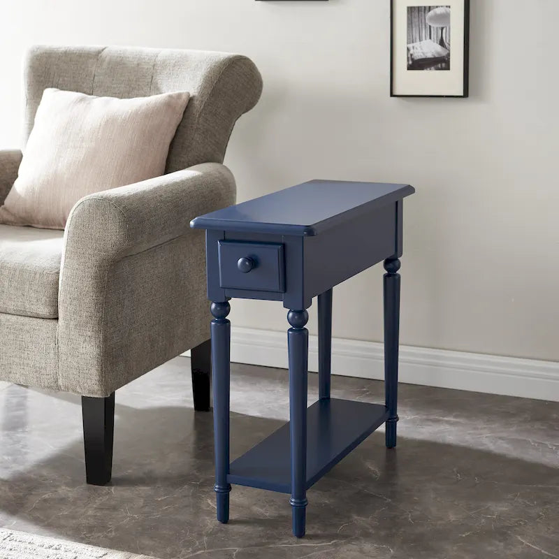 Table d'appoint en bois style balnéaire