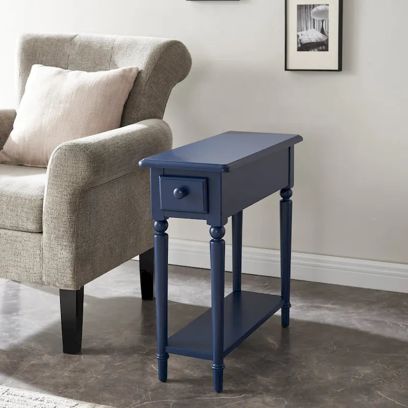 Table d'appoint en bois style balnéaire
