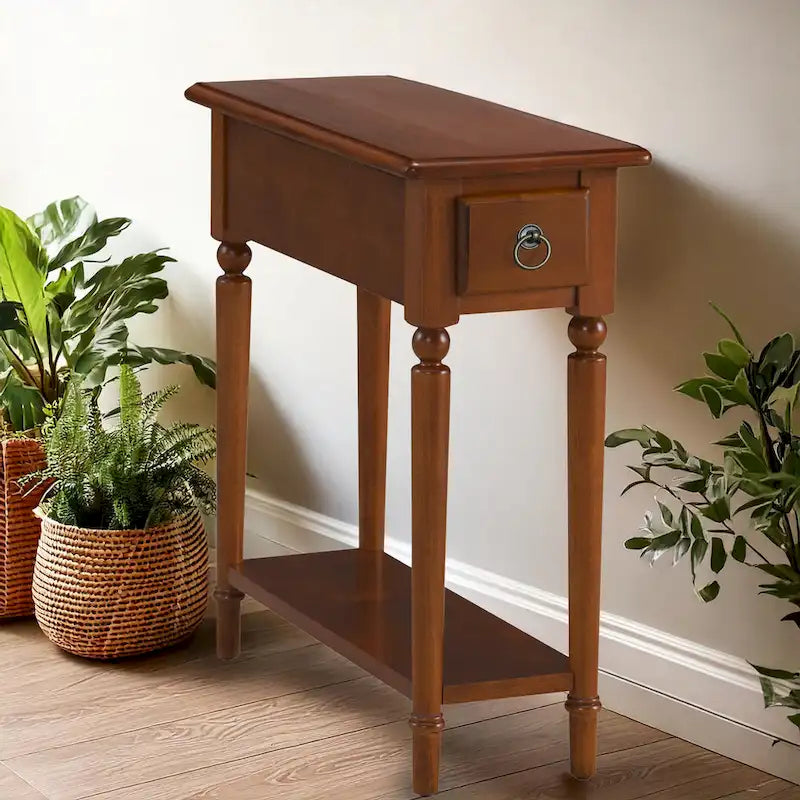 Table d'appoint en bois style balnéaire